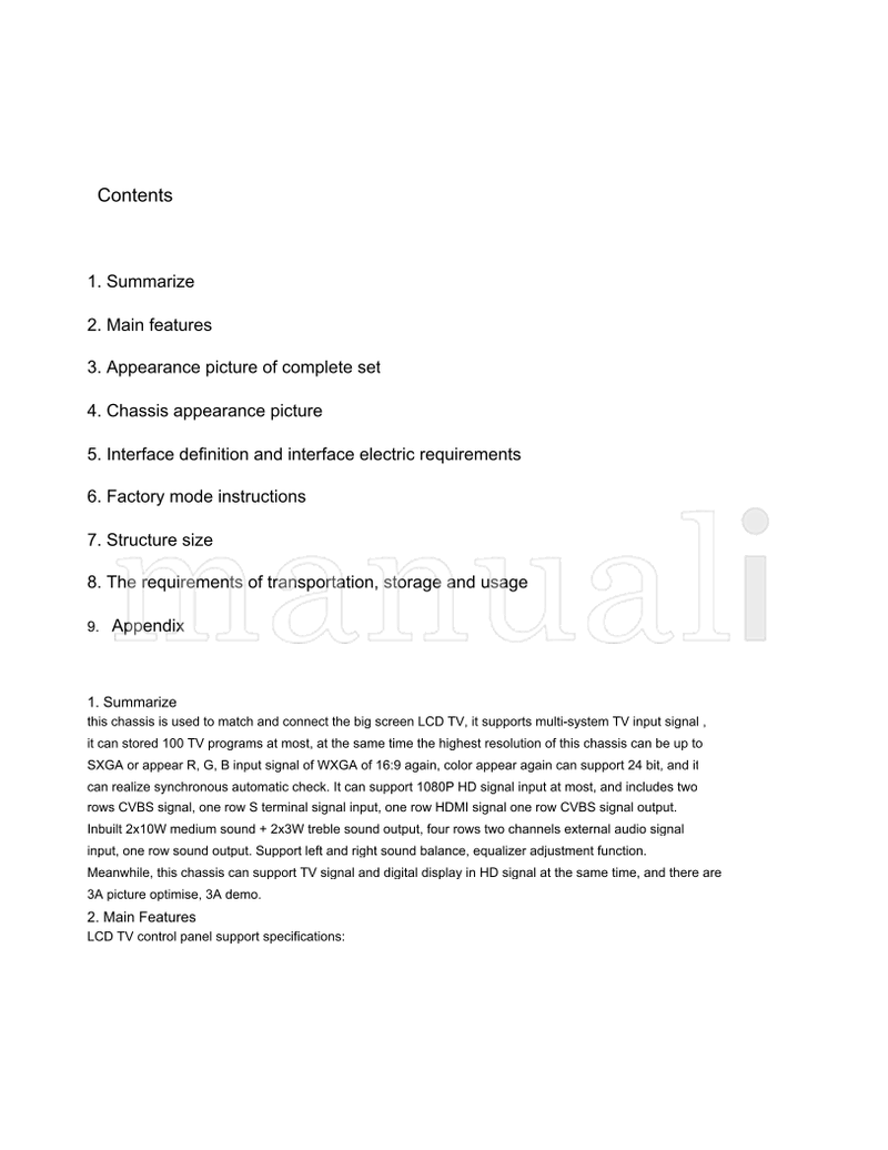 Haier LCD4243A (26 pages) TV Service Manual