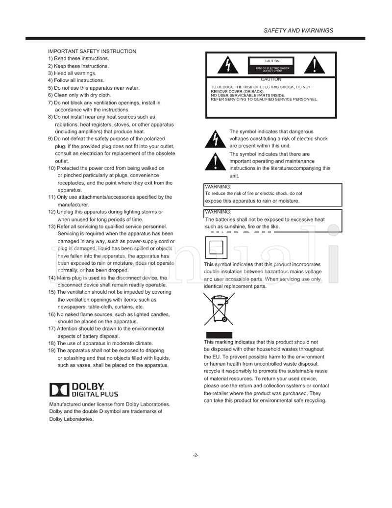Haier LD42U7000 LD50U7000 (25 pages) TV Operating Manual