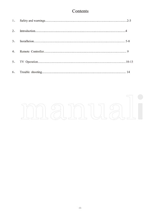 Haier LE22B600 (17 pages) TV Operating Manual