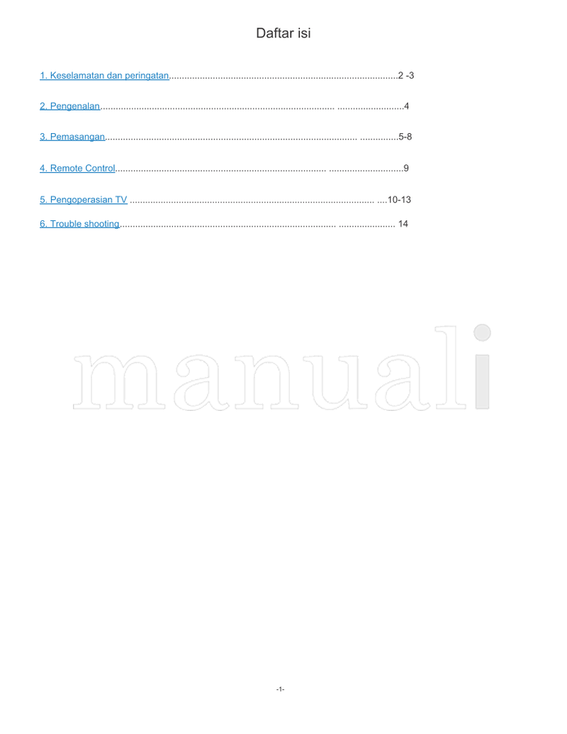 Haier LE28M600 (33 pages) TV Operating Manual