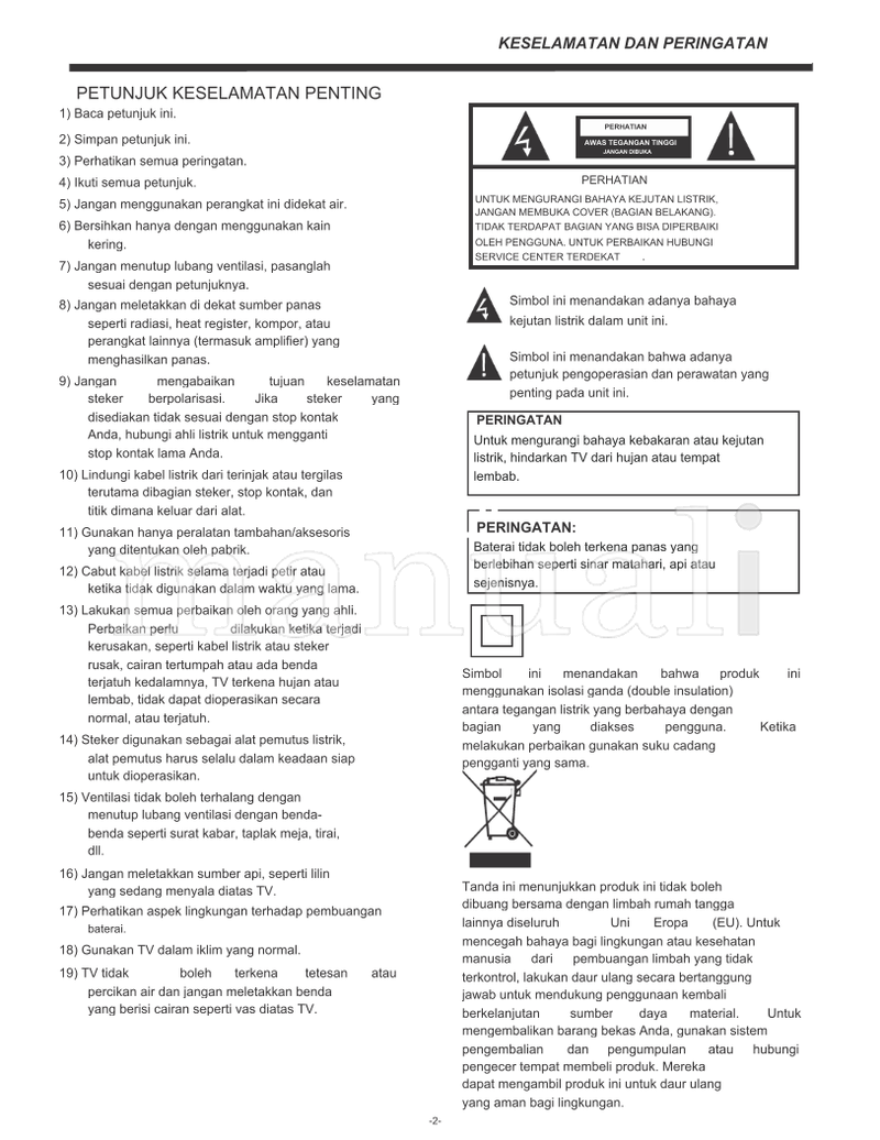 Haier LE28M600 (33 pages) TV Operating Manual