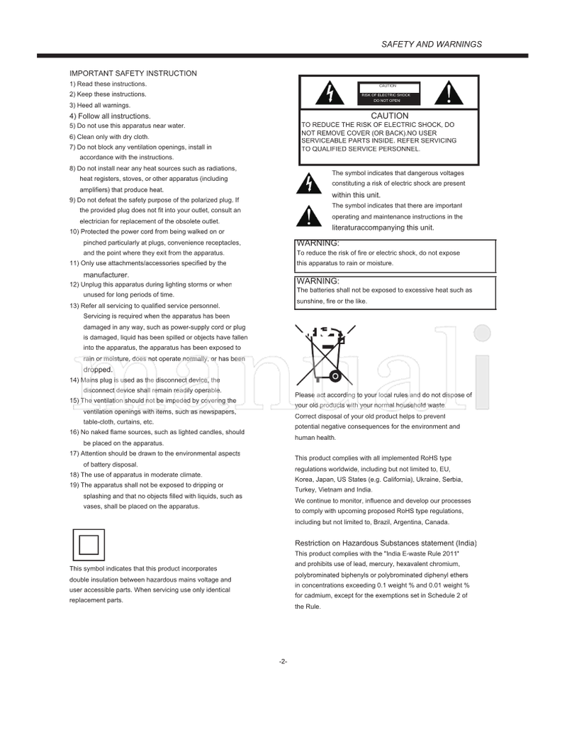 Haier LE32B7500 LE48B7500 LE50B7500 (24 pages) TV Operating Manual