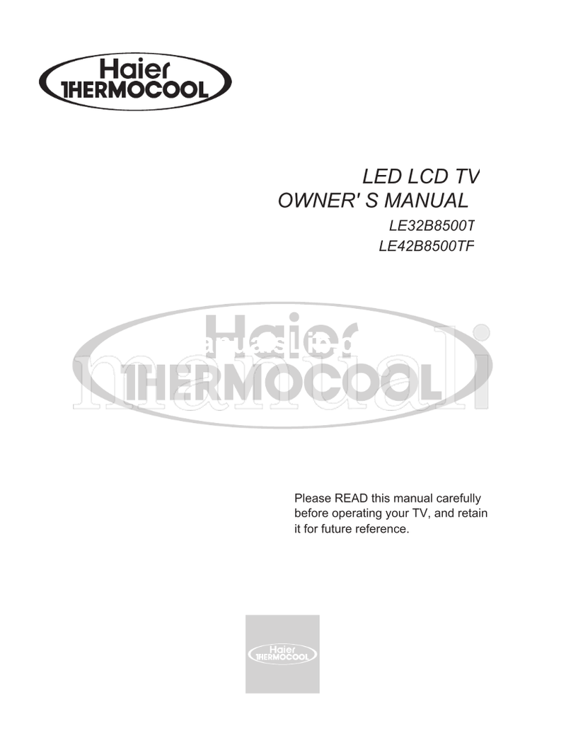 Haier LE32B8500T LE42B8500TF (35 pages) TV Operating Manual