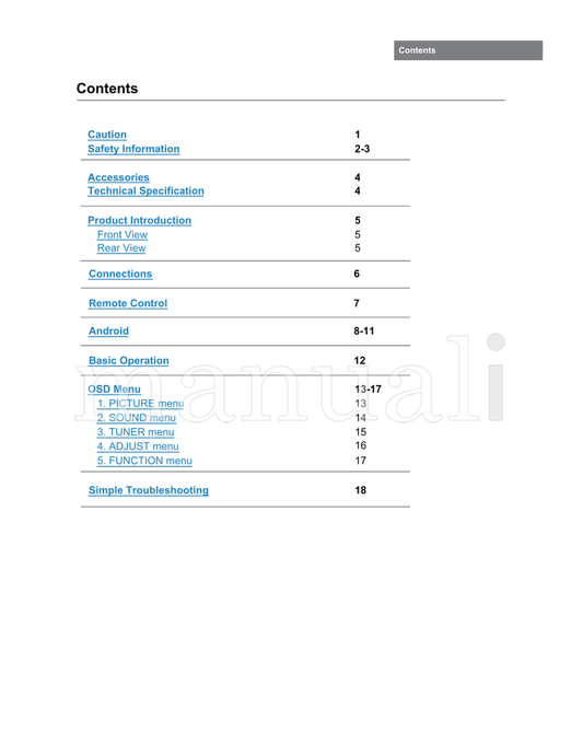 Haier LE32G650A (24 pages) TV Operating Manual