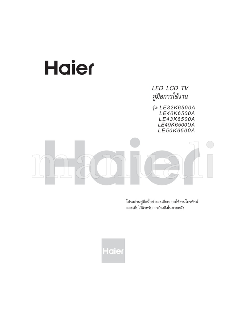 Haier LE32K6500A (62 pages) TV Operating Manual