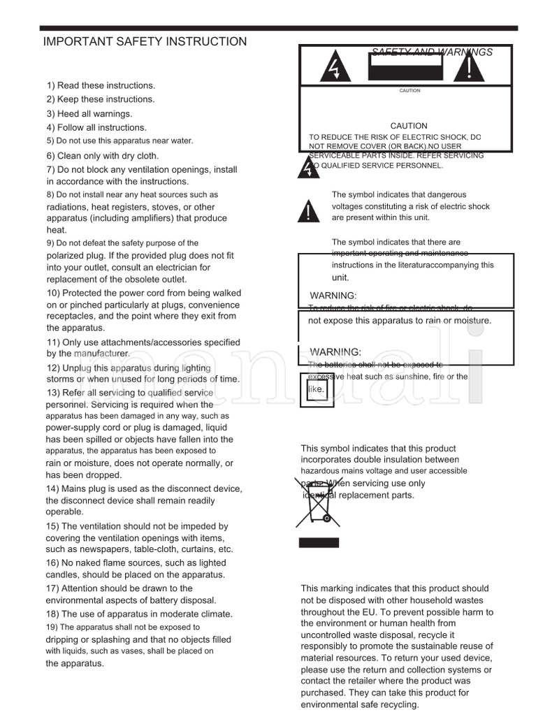 Haier LE32M600 (16 pages) TV Operating Manual