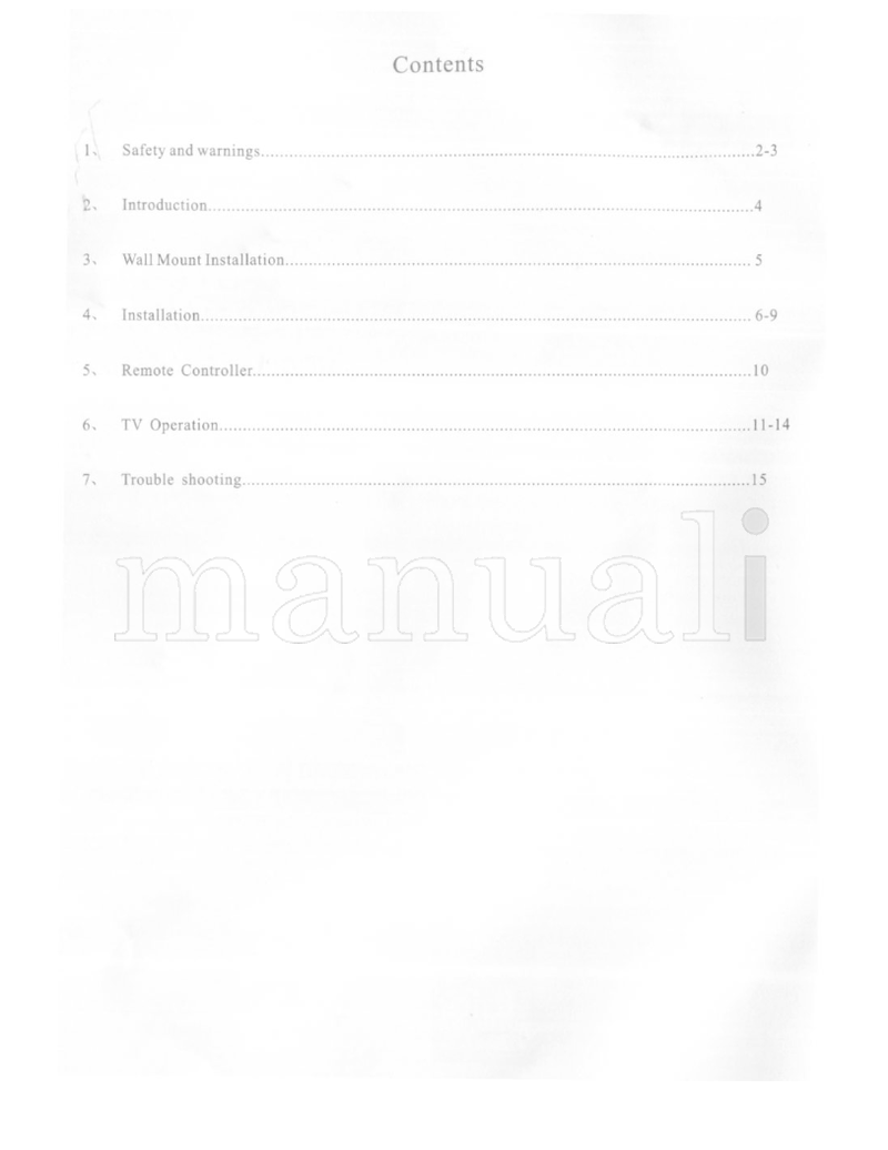 Haier LE40K6000 (17 pages) TV Operating Manual