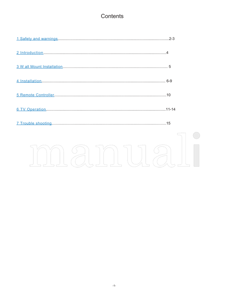 Haier LE43K6000 (18 pages) TV Operating Manual