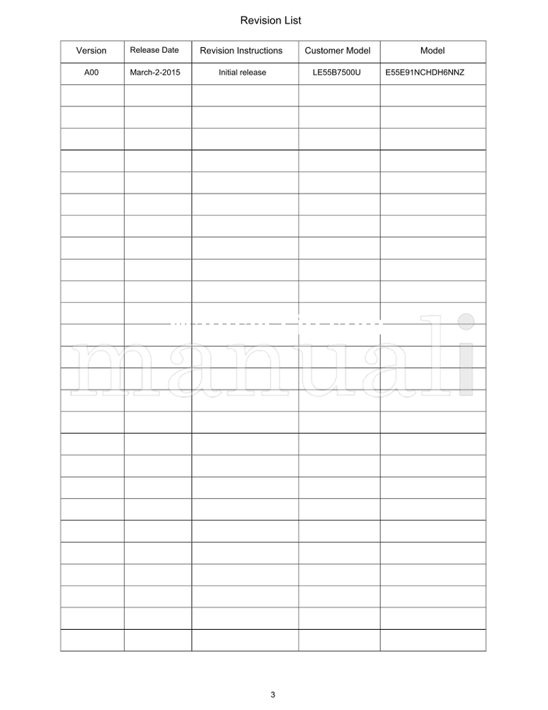 Haier LE55B7500U (75 pages) TV Service Manual