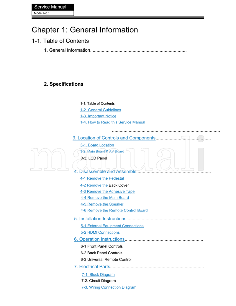 Haier LEC24B3320 MSD3393 (58 pages) TV Service Manual