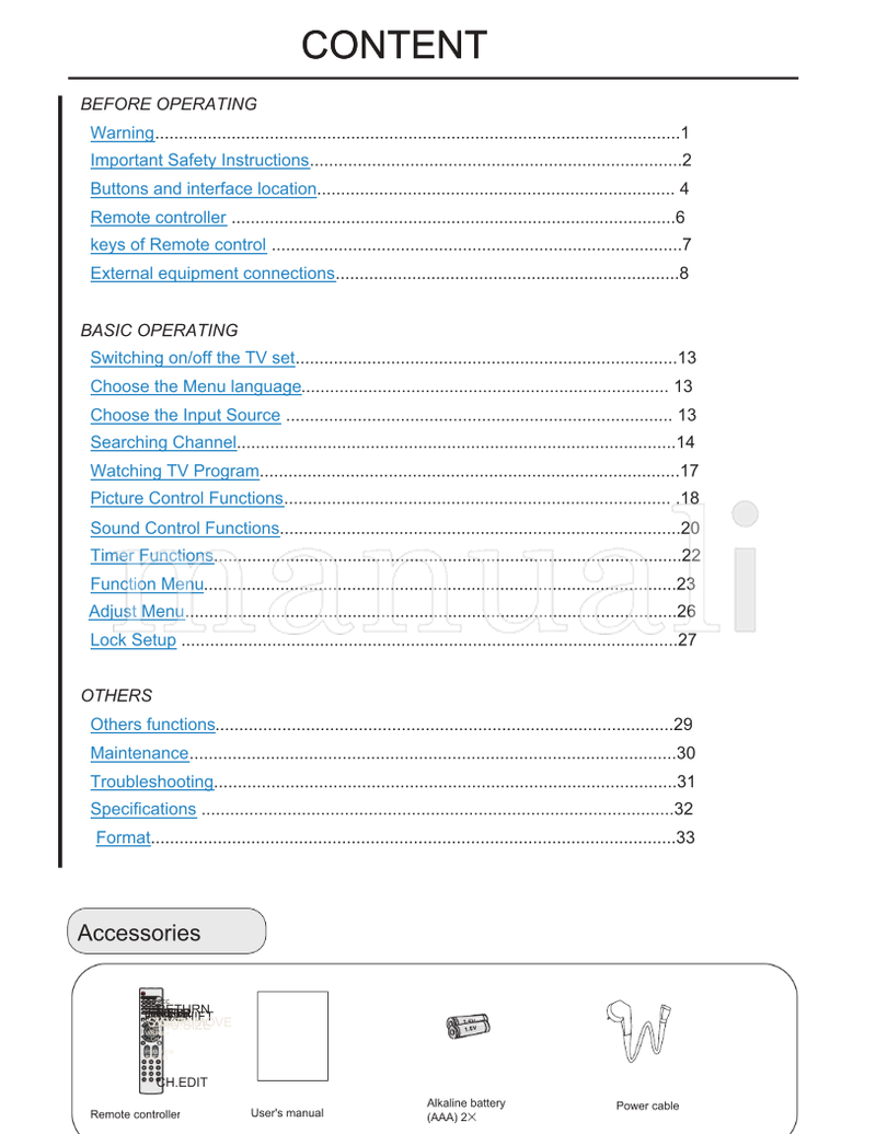 Haier LR42T1 LR47T1 (44 pages) TV Operating Manual