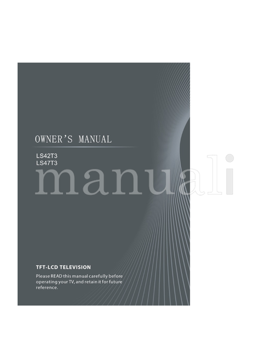 Haier LS42T3 LS47T3 (27 pages) TV Operating Manual