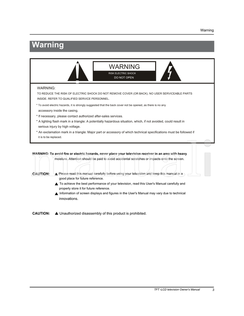 Haier LS42T3 LS47T3 (27 pages) TV Operating Manual