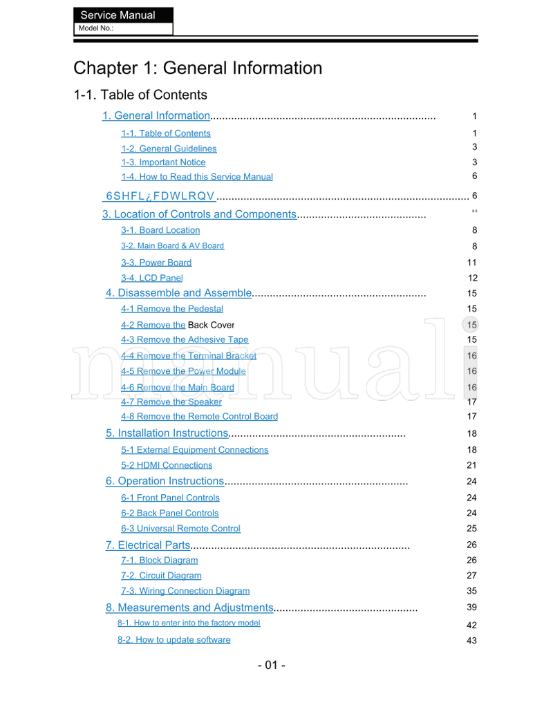 Haier LT32C360 MSD306 (58 pages) TV Service Manual