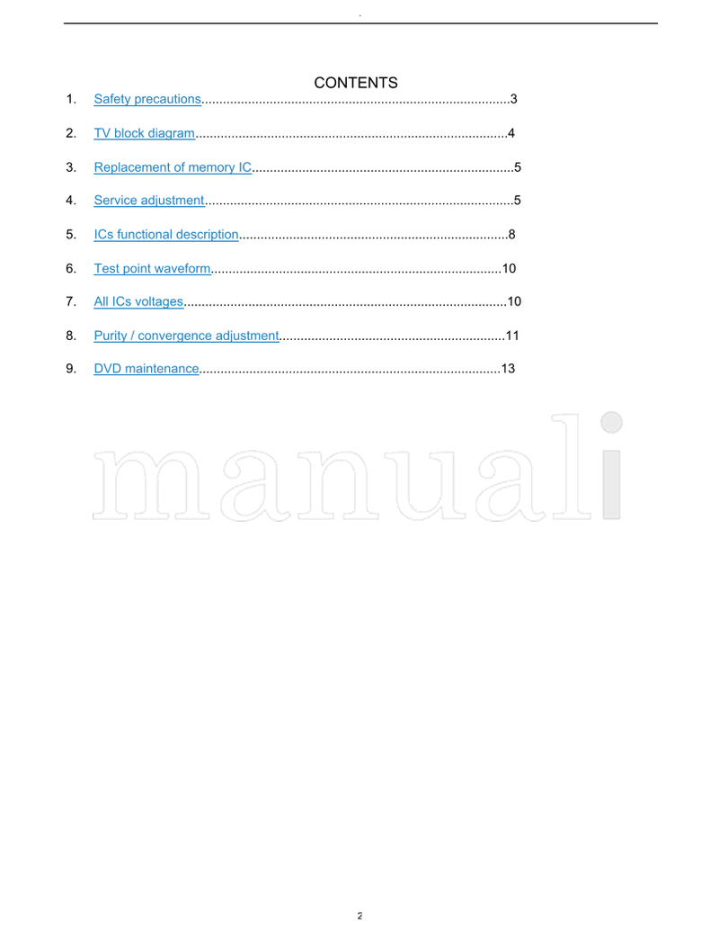 Haier DTA-1496 MX-TM7414Mpeg4 (16 pages) TV Service Manual