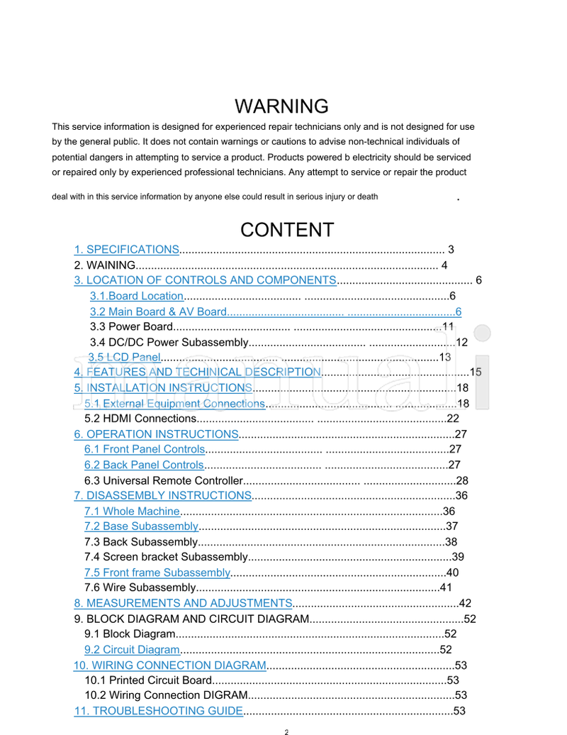 Haier NS-LCD19W-09 (62 pages) TV Service Manual