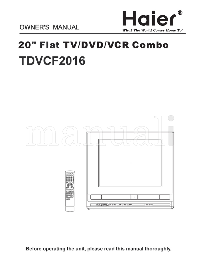 Haier TDVCF2016 (60 pages) TV Operating Manual