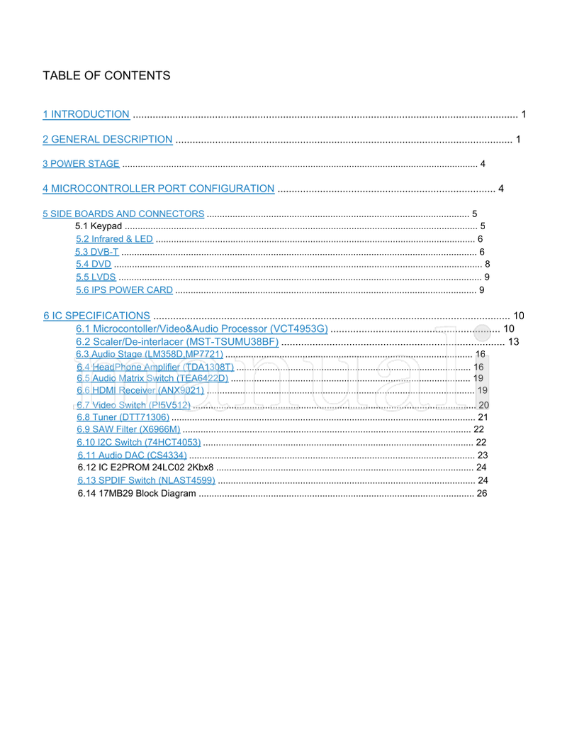 Hitachi 0249 22LD3750DC 22LD3750DU (37 pages) TV Service Manual