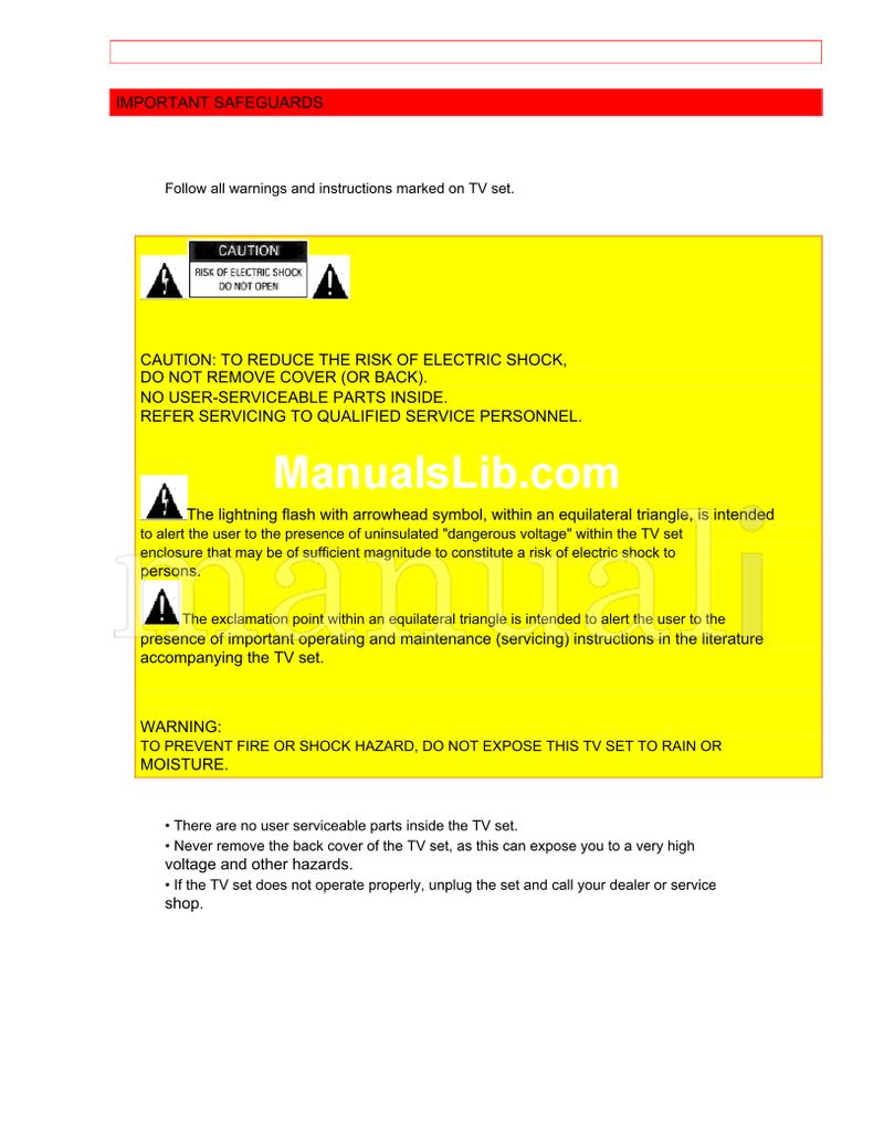 Hitachi 27AX4B, 27AX3B, 27AX0B (47 pages) TV Operating Manual