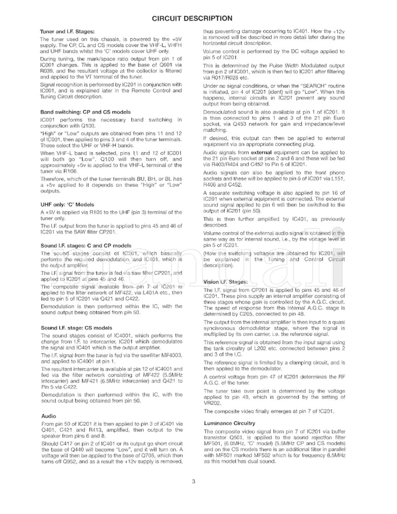 Hitachi SM0Q0008 (22 pages) TV Service Manual