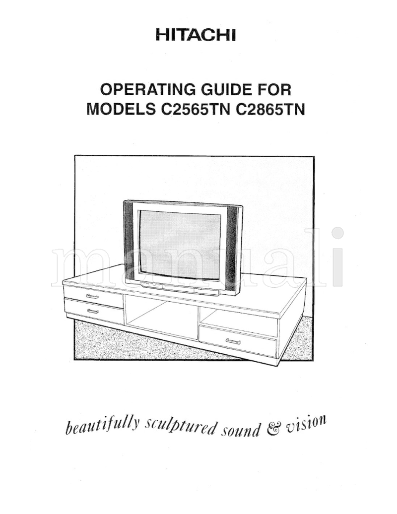 Hitachi C2565TN (31 pages) TV Operating Manual
