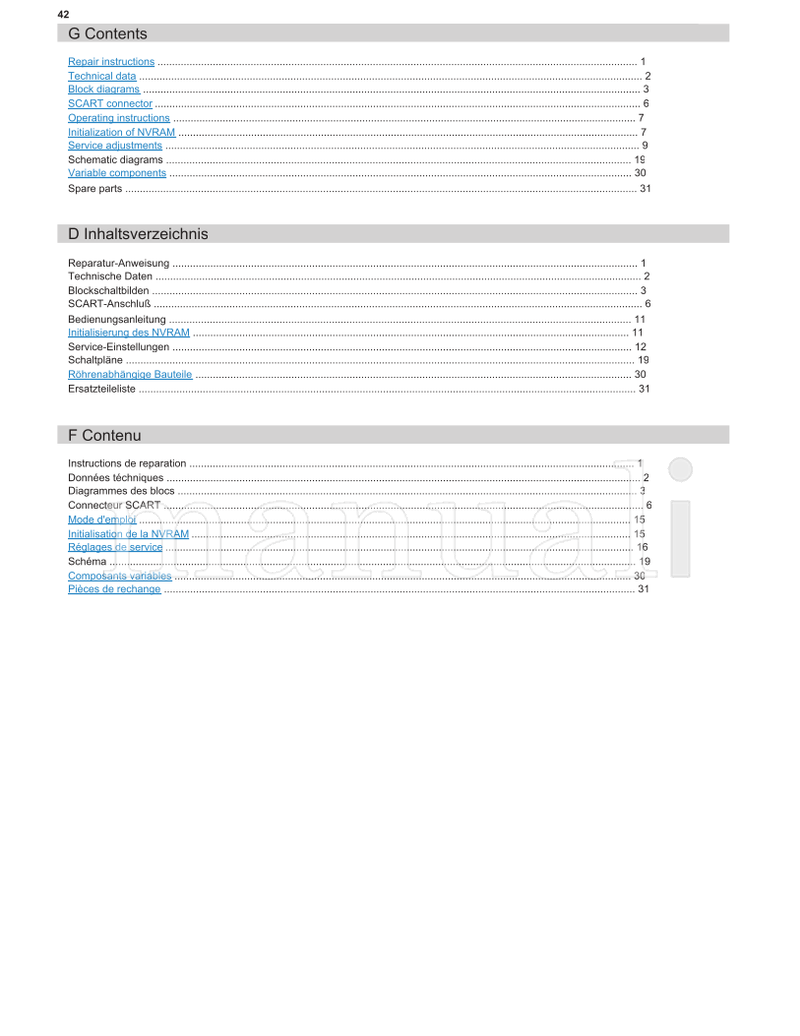 Hitachi CP2896TA CP2896TAN CP2996TA CP2996TAN (112 pages) TV Service Manual