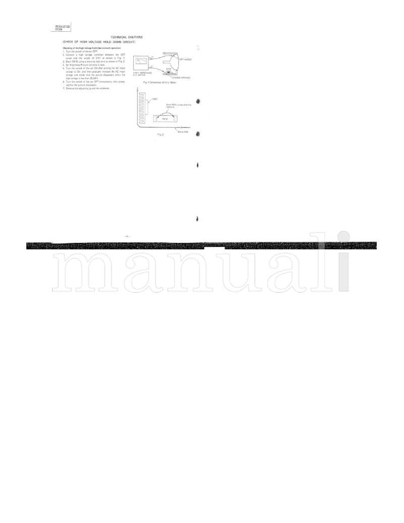Hitachi CT1324 CT1326 CT13X6 (16 pages) TV Service Manual