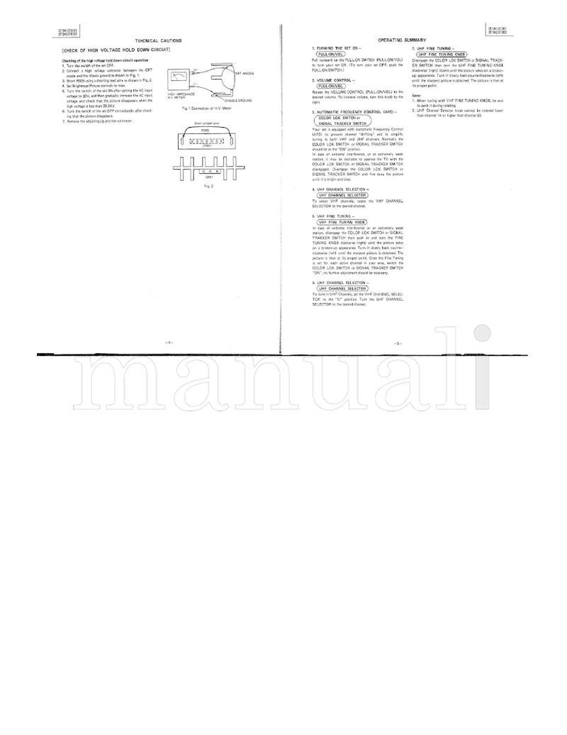 Hitachi CT1341 CT13C1 CT1342 CT13C2 (17 pages) TV Service Manual