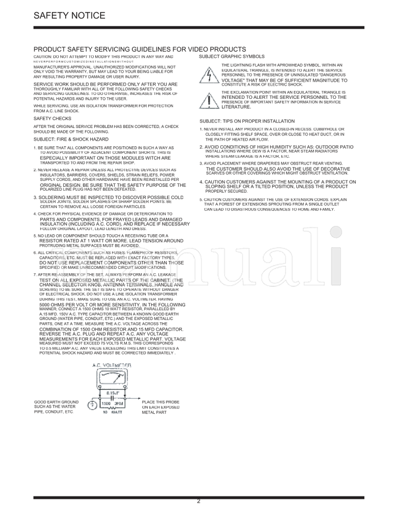 Hitachi L42X02A 0029E (64 pages) TV Service Manual