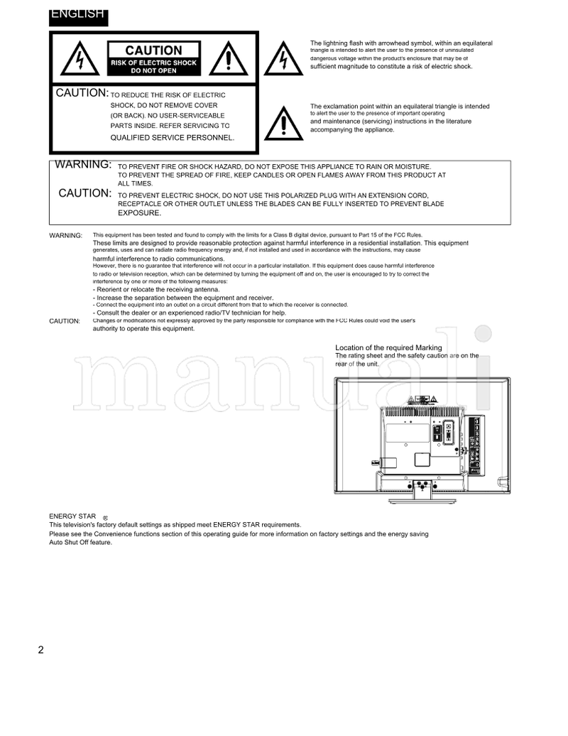 Hitachi LE22S314 (56 pages) TV Operating Manual