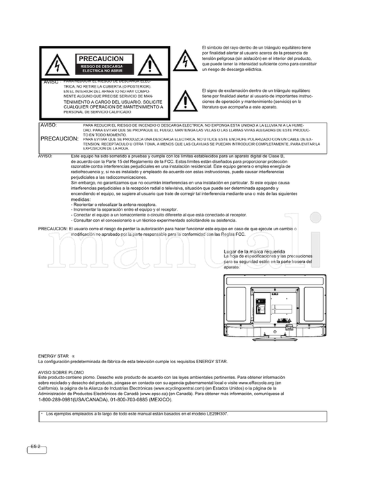 Hitachi LE29H307 LE32S407 LE32H217 LE39S407 LE39H217 (30 pages) TV Operating Manual