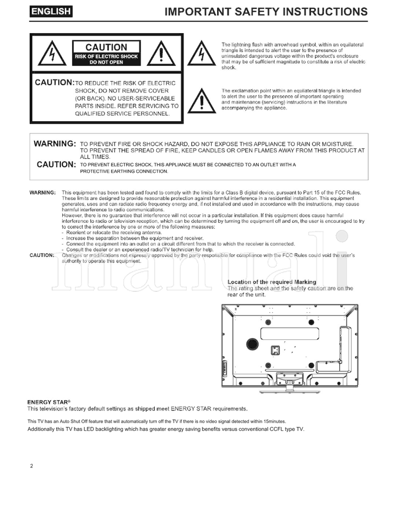 Hitachi LE55W806 LE48W806 ES-G122201 (43 pages) TV Operating Manual