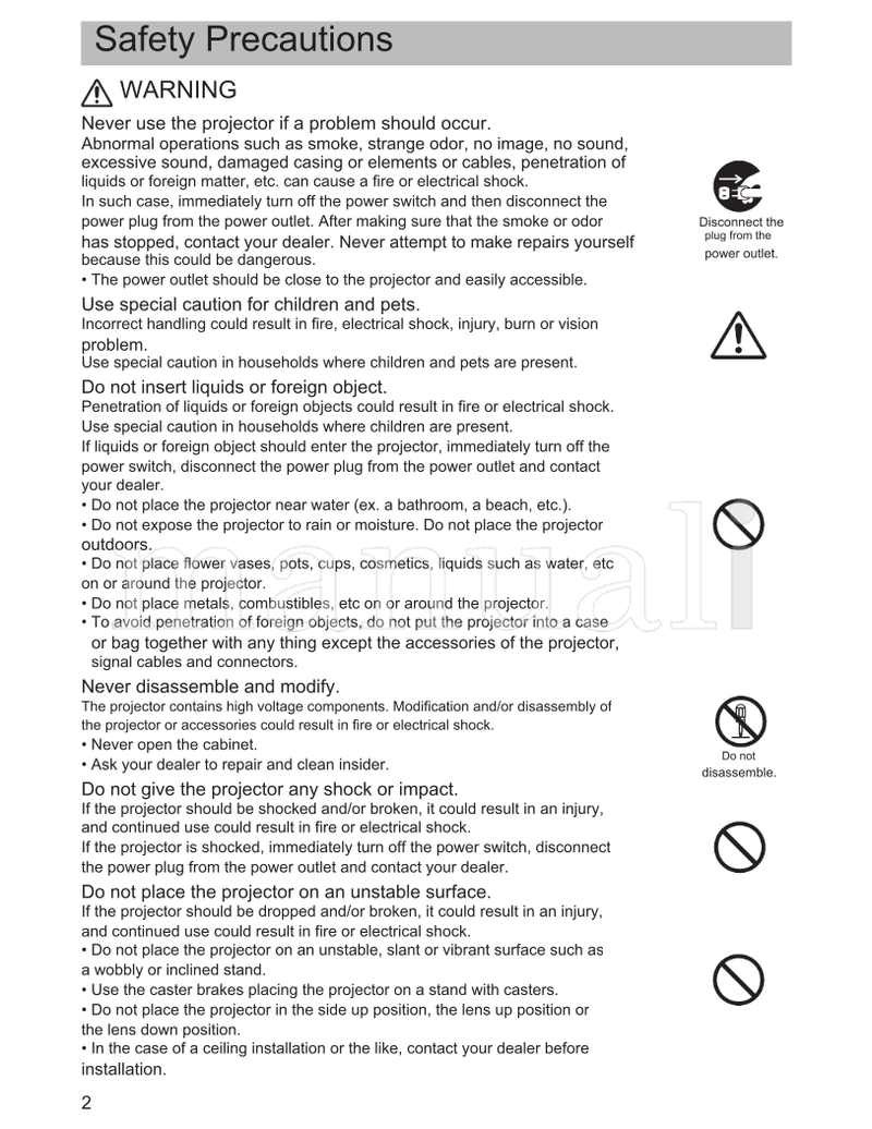Hitachi PJ-TX200 (82 pages) TV Operating Manual