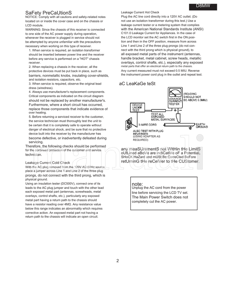 Hitachi SM00001 SM00002 UT47X902 UT47V702 (96 pages) TV Service Manual