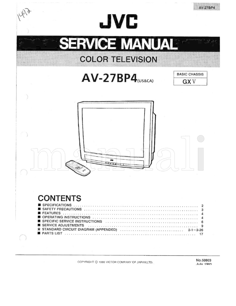 JVC AV-27BP4 (50 pages) TV Service Manual