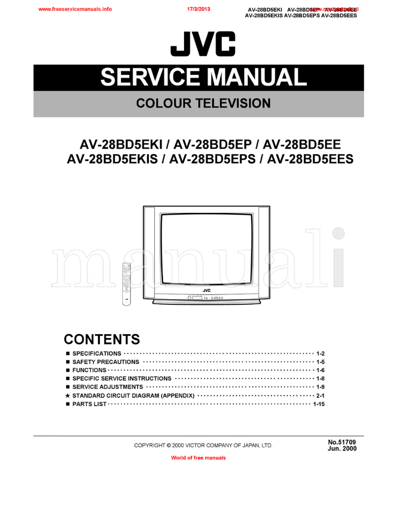 JVC AV-28BD5EKI AV-28BD5EP AV-28BD5EE AV-28BD5EKIS AV-28BD5EPS (56 pages) TV Service Manual