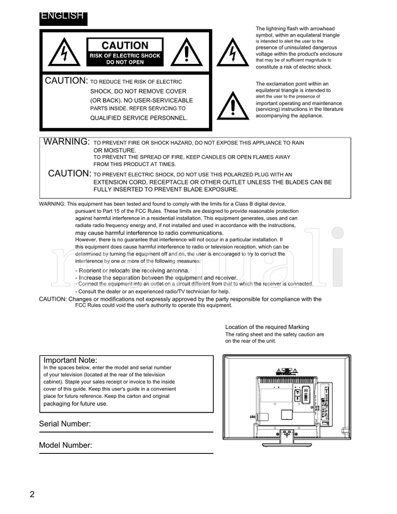 JVC LT-22EM21 (52 pages) TV Operating Manual