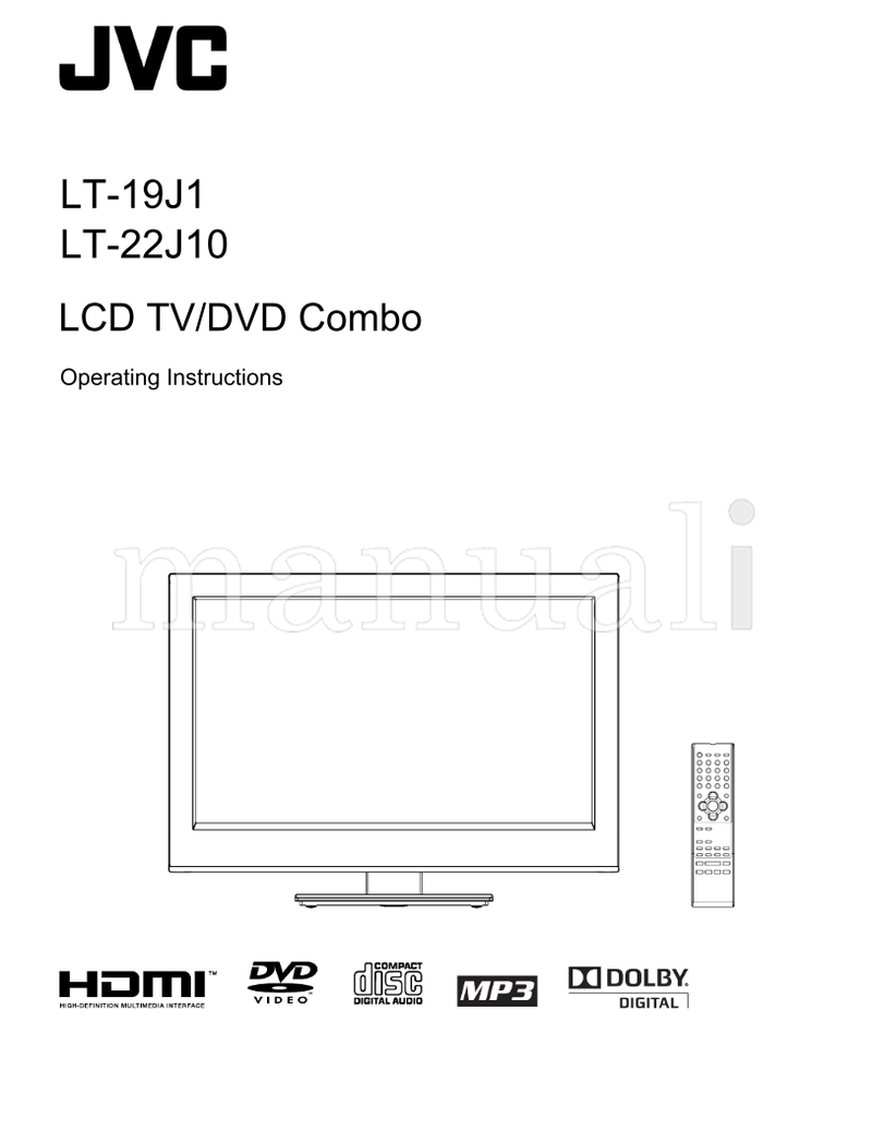 JVC LT-19J1 LT-22J10 (33 pages) TV Operating Manual
