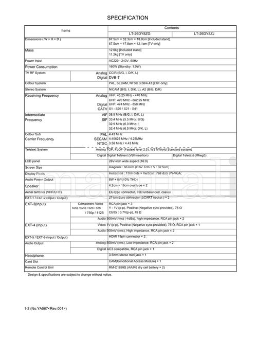 JVC LT-26DY8ZG LT-26DY8ZJ (55 pages) TV Service Manual