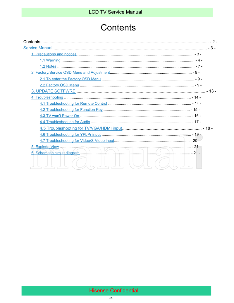 JVC MSD209GL (41 pages) TV Service Manual