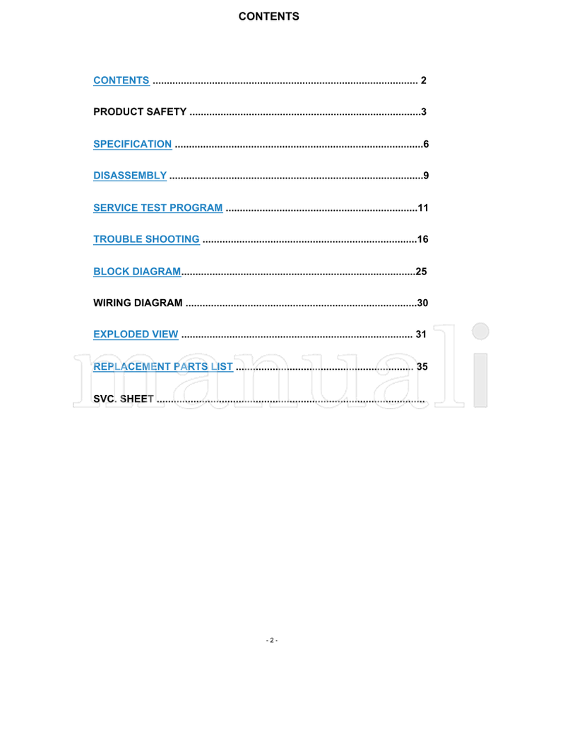 LG ML-042A 15LW1R (57 pages) TV Service Manual