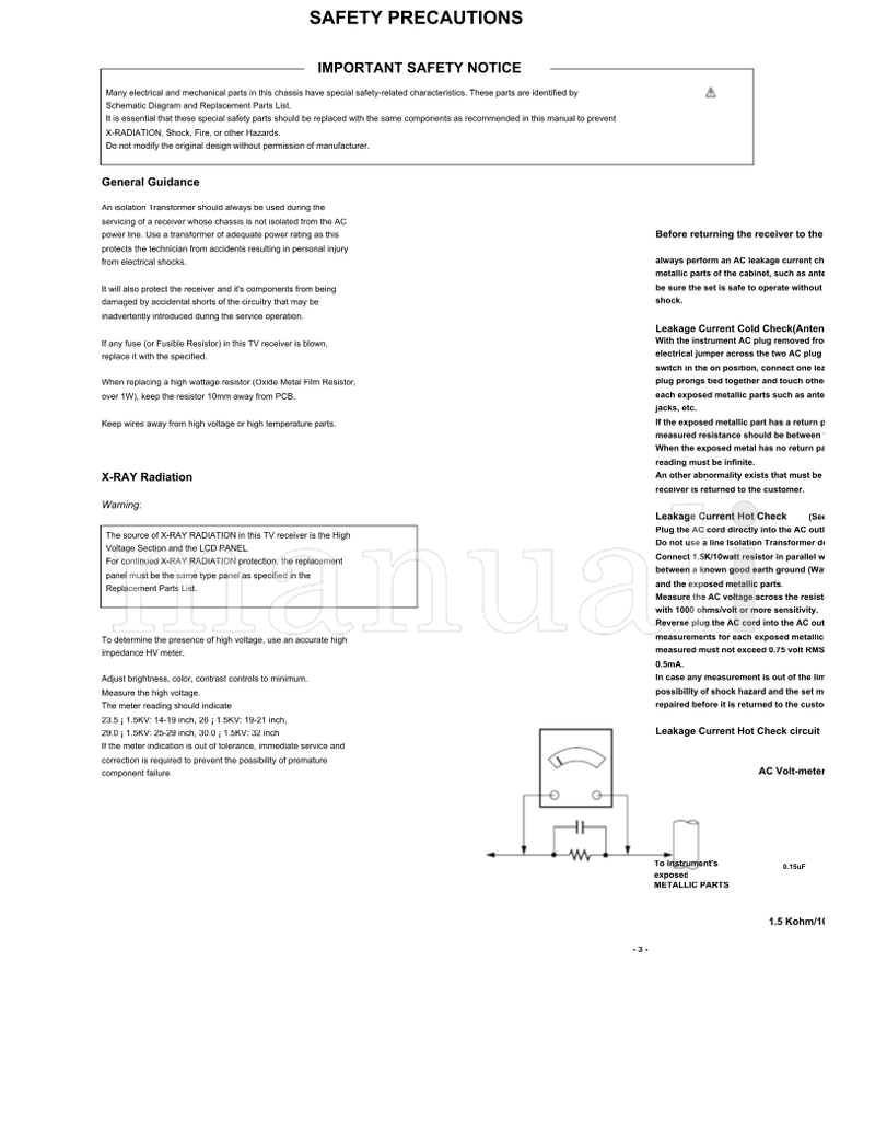 LG ML-042A 15LW1R (57 pages) TV Service Manual