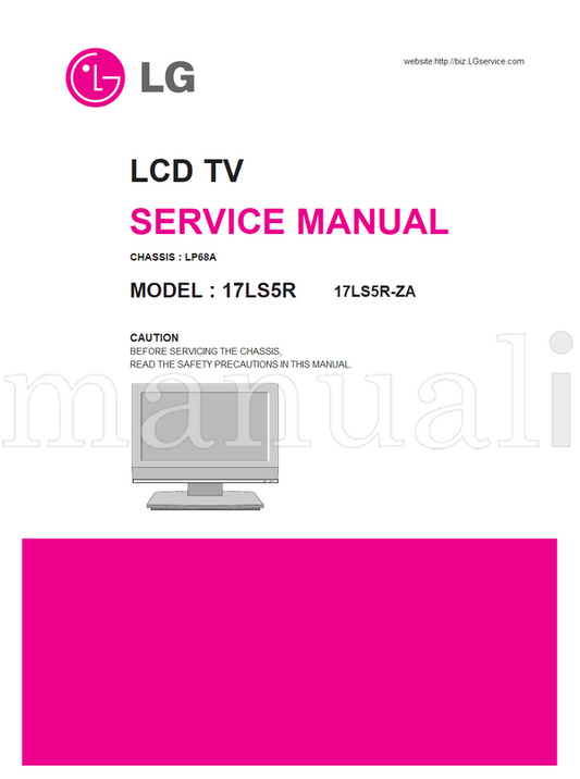 LG LP68A 17LS5R 17LS5R-ZA (23 pages) TV Service Manual