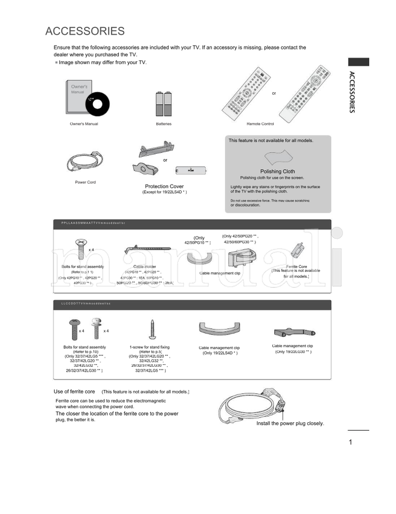 LG 193050 (118 pages) TV Operating Manual
