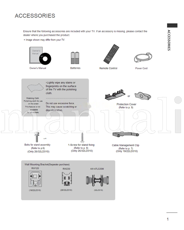 LG 19LD310 (62 pages) TV Operating Manual