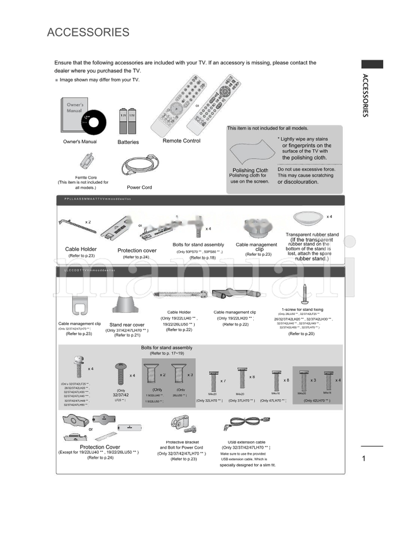 LG 19LU40 Series (176 pages) TV Operating Manual