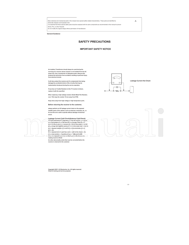LG LD01S 19LV2500 250U-ZA (99 pages) TV Service Manual