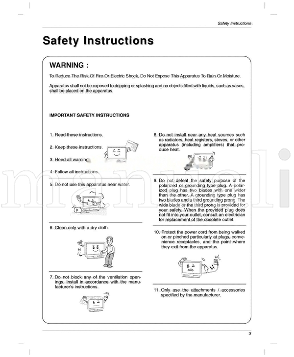 LG 15LCIR 20LC1 38289U0559C (36 pages) TV Operating Manual