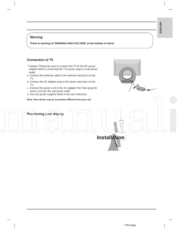 LG 20LS3R (44 pages) TV Operating Manual
