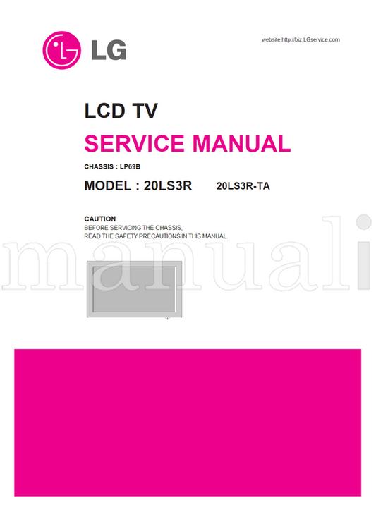 LG LP69B 20LS3R 20LS3R-TA (25 pages) TV Service Manual